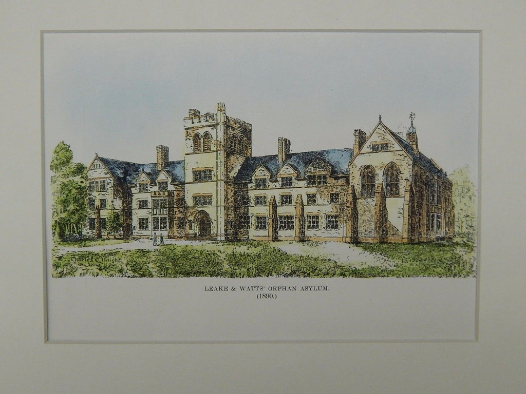 Leake & Watts' Orphan Asylum, Yonkers, NY, 1899, Original Plan. Charles C. Haight.