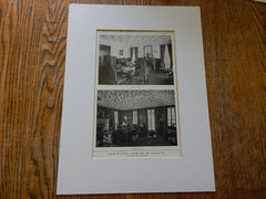 House of Russell Taylor,ESQ, Interior, Los Angeles,CA, Lithograph,1914. Myron Hunt.