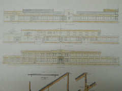 Factory of the American Arithmometer Co., Detroit, MI, 1905. Original Plan. Albert Kahn.