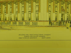 Mercantile Trust Company in St. Louis MO, 1901. Isaac S. Taylor. Original