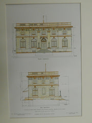 United States Post Office and Court House, Ogden, UT, 1905. Original Plan. Taylor.