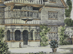 House at Chislehurst, London, England, 1883.  Ernest Newton. Original Plan