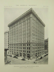 McKnight Building, Minneapolis, MN, 1918, Lithograph. Hewitt & Brown.