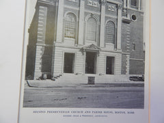 Second Presbyterian Church,Parish House #2,Boston, MA, 1914. Cram & Ferguson