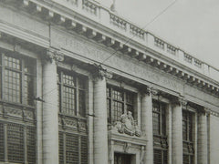 The National Mechanic's Bank, Baltimore, MD, 1906, Lithograph. Taylor & Knowles.