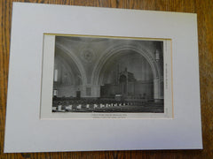 Temple Ohabei Shalom, Brookline, MA,1928, Lithograph. Blackall, Clapp & Whittemore.