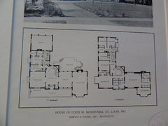 House of Louis M. Monheimer, St.Louis, MO,1928,Lithograph. Maritz/Young.
