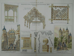 Sketches from Architectural Association Excursion, Suffolk, UK, 1884, Original Plan.