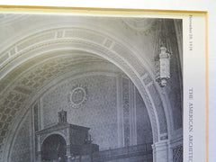 Temple Ohabei Shalom, Brookline, MA,1928, Lithograph. Blackall, Clapp & Whittemore.