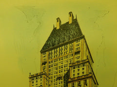 Hotel Savoy-Plaza, Fifth Avenue & 59th Street, New York, NY, 1929, Original Plan.