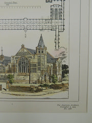 Extension of College, Alexandra Park, Manchester, UK, 1904. Original Plan.