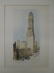 The Ritz Tower, Park Avenue & 57th Street, New York, NY, 1929, Original Plan.