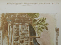 Young Men's Christian Association Building, Utica, NY, 1888, Original Plan. W.H. Symonds.
