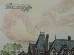 Hillside, Wargrave, Berkshire, UK, 1873, Original Plan. Cole A. Adams.