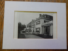 House of C.T.Crocker,Jr., Exterior, Fitchburg,MA, Lithograph,1914. James Purdon.