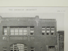 Main Elevation, Musical Arts Club, Walnut St, Philadelphia, PA, 1919, Lithograph. Price & McLanahan.