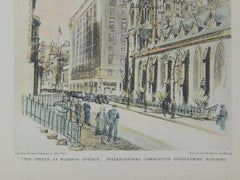 International Combustion Engineering Building, New York, NY, 1929, Original Plan. Warren & Wetmore.