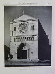 St. John's Episcopal Church, Los Angeles, CA, 1928, Lithograph, Pierpont & Davis.
