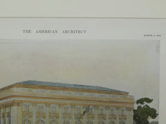 Perspective View, Post Office, Oklahoma City, OK, 1912. James Knox Taylor.