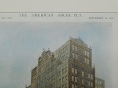 National Association Building, New York, NY, 1919, Original Plan. Starrett & Van Vleck.