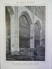 Organ Screens, St. Thomas's Church, NY, 1914, Litho., Cram, Goodhue & Ferguson