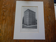 200 West 57th Street Building, NY, 1918, Lithograph. Cass Gilbert.
