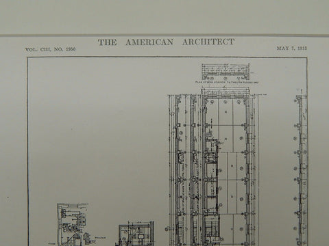Typical Floor Plan, Candler Bldg, 42nd St., New York, NY, 1913, Original Plan. Willauer, Shape & Bready.