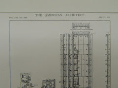 Typical Floor Plan, Candler Bldg, 42nd St., New York, NY, 1913, Original Plan. Willauer, Shape & Bready.