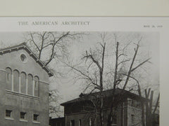 Training School and Home for Young Girls, Brooklyn, NY, 1919, Lithograph. Ludlow & Peabody.