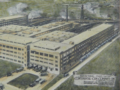 Manufacturing Plant, Continental Can Company, Clearing, IL, 1918, Original Plan. Davidson & Weiss.
