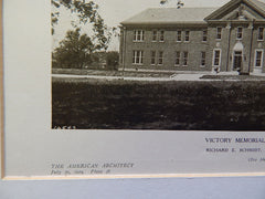 Victory Memorial Hospital, Waukegan, IL, 1924, Lithograph. Richard E. Schmidt, Garden & Martin.