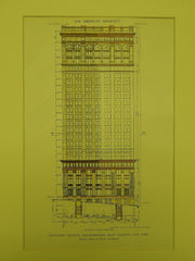 Downtown Building for the Knickerbocker Trust, New York NY, 1911. McKim, Mead & White