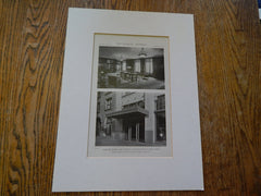 Interior, Ford Building, 54th Street and Broadway, New York, NY, 1919, Lithograph. Albert Kahn.