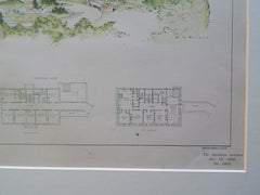 Faulkner Hospital, W Roxbury, MA, 1902. Original Plan. Kendall, Taylor, &Stevens