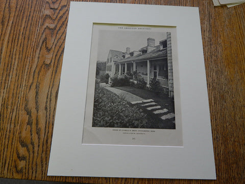 House of Charles R. Smith, Stockbridge, Mass. 1926,Lithograph. Coffin & Coffin.