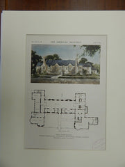 Wesley Foundation Social Center, University of IL, Urbana, IL, 1921, Orig. Plan. Holabird & Roche