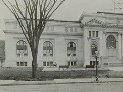 The Public Library, Washington, DC, 1906, Lithograph. Ackerman & Ross.