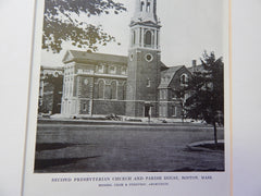 Second Presbyterian Church,Parish House #3,Boston, MA, 1914. Cram & Ferguson.