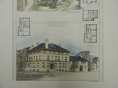 Residence&Stable for Mr. J.A. Lynch, Chicago, IL, 1894, Original Plan.  Jenney and Mundie.
