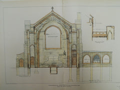 Tranverse Section: Church of the Epiphany, Winchester, MA, 1904. Warren, Smith, & Biscoe.