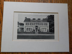 House of Dr. G.A. Stickney,Beverly, MA, 1918, Lithograph. Alden.