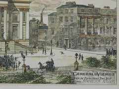 General View, Town Hall Design, Birkenhead, England, 1882, Original Plan
