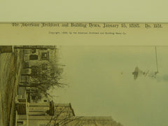 Newton Corner Methodist Episcopal Church, Newton, MA, 1898, Gelatine Print. Cram, Wentworth & Goodhue.