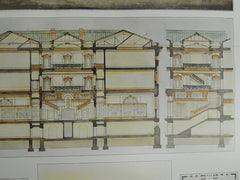 Competitive Design for Maryland Institute, Baltimore, MD, 1905. Original Plan. Corbett & Pell.