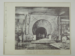 Fireplace for Dr. R. C. Greenleaf, Lenox, MA, 1885, Photogravure.T. H. Bartlett.