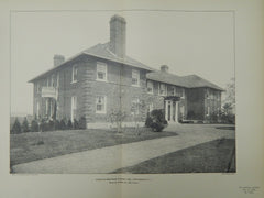 House of Bradford Norman, Esq., Portsmouth, RI, 1902, Lithograph. Winslow & Bigelow.