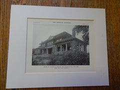 House of Charles F. Schmidt, Esq., Pleasantville, NY, 1914. Rowe & Smith.