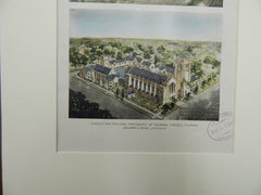 Wesley Foundation, Uni. of Illinois, Urbana, IL, 1921, Original Plan. Holabird & Roche.