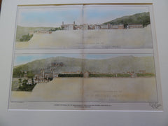 Improvements, U. S. Military Academy, West Point, NY 1903. Original Plan. Cope & Stewardson.