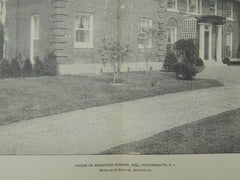 House of Bradford Norman, Esq., Portsmouth, RI, 1902, Lithograph. Winslow & Bigelow.